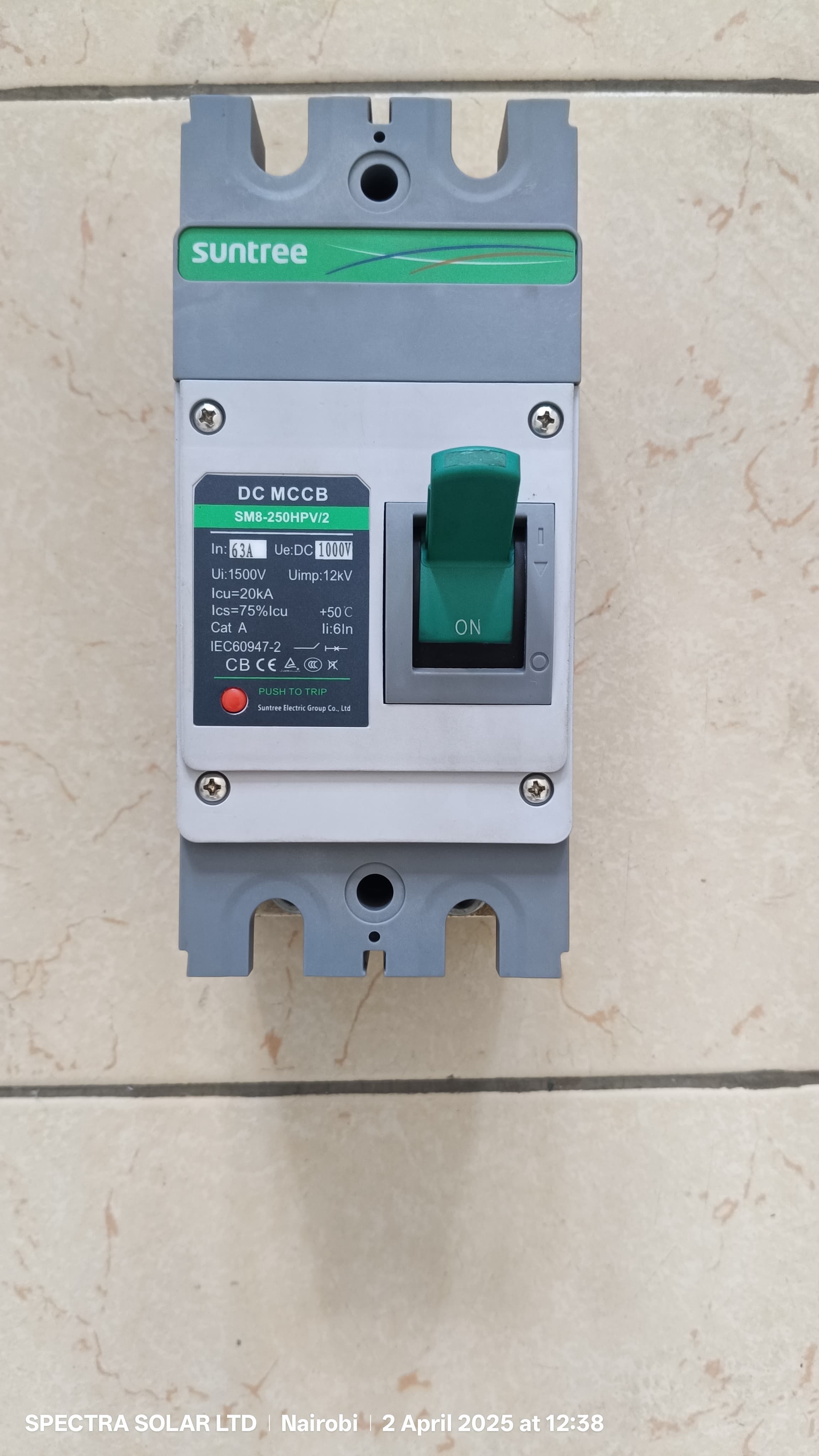 Suntree DC MCCB 63A DC 1000V
