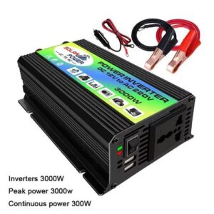 Share this product    Peaks 3000W DC12V-AC220V Modified Sine Wave Inverter- Black