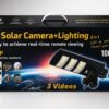 4K Ultra HD AI Solar Camera + Lighting 2-in-1 System (1000W, Triple Lens, 4G LTE)