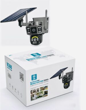 V380 4G LTE Dual-Lens Wireless Smart Solar PTZ Camera – Bullet-Dome Linkage