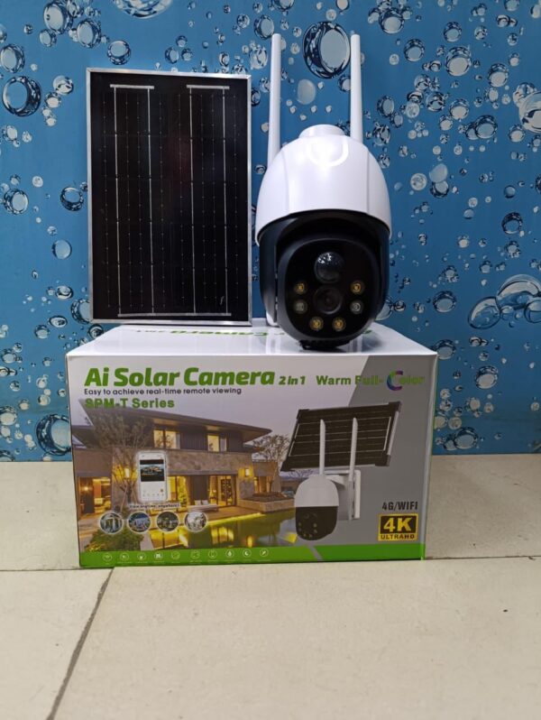 AI 4G Single-Lens Solar PTZ 4K Ultra HD Security Camera (SPM-T Series)